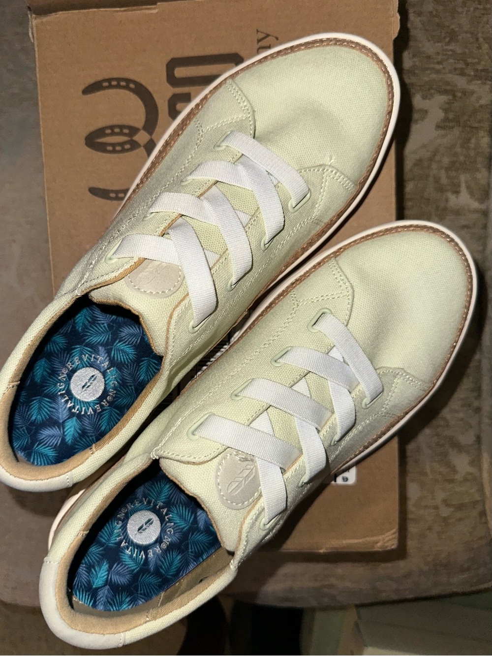 Waco Light Green Cork-Trim Platform Sneaker - Women